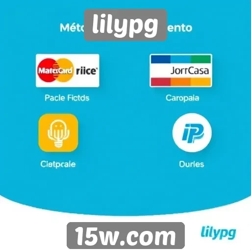 Comparação de métodos de pagamento em lilypg